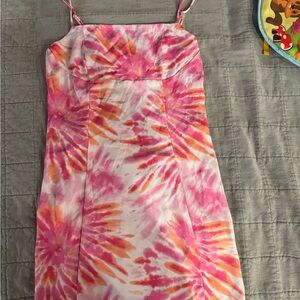 Forever 21 Pink and Orange Dress